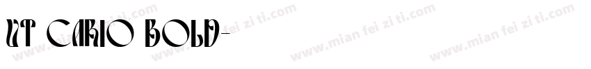 UT cario Bold字体转换